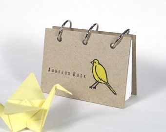 Card File Address Book (Yellow Birdie)