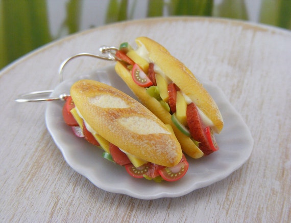 Submarine Sandwich Earrings