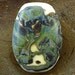 Handmade Lampwork Glass Focal Bead -Moss Shards- by Jason Powers SRA