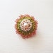 Reserved for Shirley - Pearl Brooch - Flower Pin Brooch - Belt Hair Accessories - Blush Pink Avocado Green Ivory