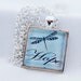 Blue Dragonfly Hope Necklace, Silver Pendant, Digital Art Picture Jewelry