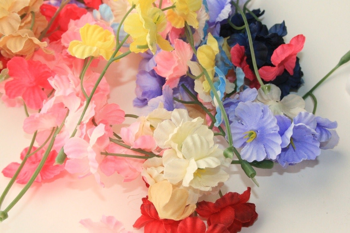 Small Artificial Flowers Over 144 Tiny Blossoms in Mixed