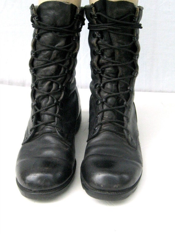 vintage leather army boots