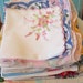 Vintage / Handkerchiefs / One Hundred / Wedding Reception Bunting / Flag Pennants