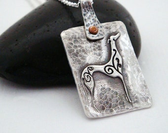 Greyhound Necklace - Greyhound Jewelry Belle Signature Greyhound Necklace
