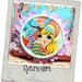 SALE- Retro Girl Purple and Pink Bangle Bracelet.