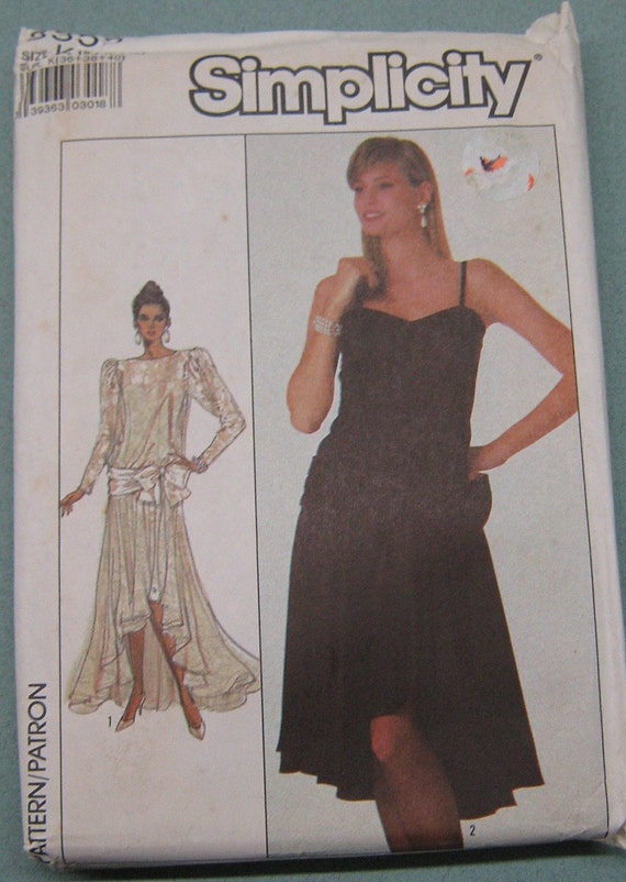  Dress  vintage 1987 simplicity sewing pattern  8 10 12 misses