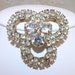 Vintage Rhinestone Jewelry Brooch Wedding Bridal Formal Pageant