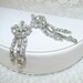 Rhinestone Jewelry Fur Clip Stole Clips Dress Small Dangle 1940s Vintage Brooch