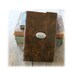 Leather Journal / Sketchbook / Wedding Guestbook . large 9x6 . Handmade Handbound . distressed dark brown (320pgs)