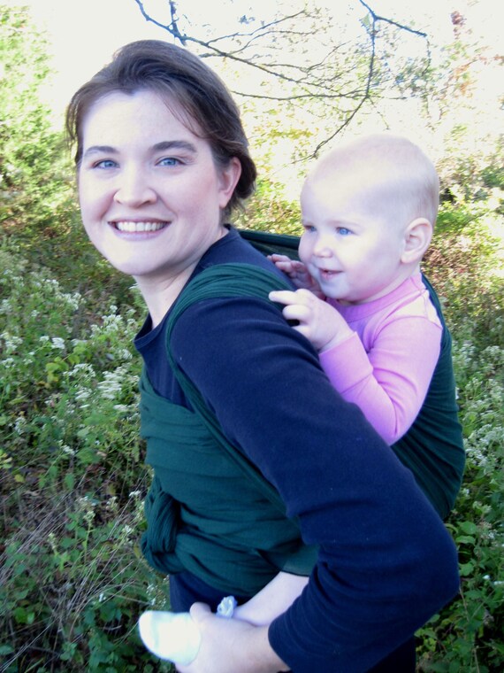 Gauze Baby Wrap Carrier Only 2 left Airy wrap in Hunter