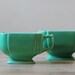 mint porcelain sugar and creamer set