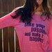 Take Your Passion and Make It Happen- Eco Heather Crop Raglan. Size XL