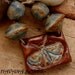 DARK BLUE BUTTERFLY Pendant & Coordinating Handmade Lampwork Beads