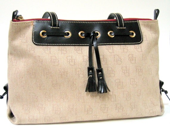 dooney and bourke canvas shoulder bag