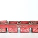 Vintage Industrial Bread Pan - Red