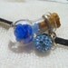 Blue Sea Glass and Starry Sand Mini Bottle Necklace