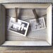 Farmhouse Kitchen Decor // Beach Cottage Frame // Recipe Holder // Vintage Picture Frame // Weathered Blue & White
