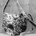 Black and White Speckled Hair On Cowhide Leather Cross Body Bag by Stacy Leigh RESERVED for Danielle
