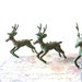 Vintage Plastic Reindeer Set