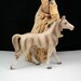 Vintage 6" Horse Figurine Gray Ceramic Circa 1960-70s Made in Japan Animal Figural Figure Collectible