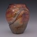 Raku Sunset Colorful Ceramic Vase