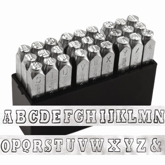 UPPERCASE steel letter stamps by ImpressArt VARSITY 6mm
