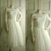 SALE Vintage Short Lace Wedding Dress / 1950s Wedding Gown