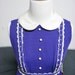 deadstock vintage 60s purple mod mini dress with original tags XS/S