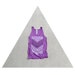 SALE - The Nomad - ladies tank top - arrows and lace screenprint on oversized viscose tanks - white, gray, and orchid - boho fashion - L/XL