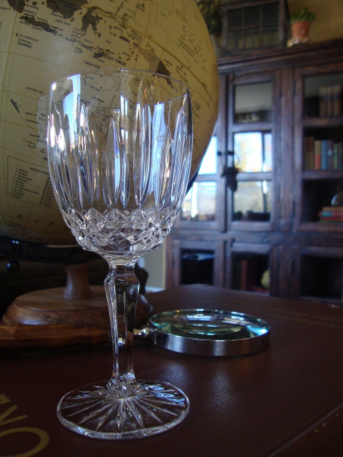 Mikasa Old Dublin Crystal Wine Glasses Water Goblets Stemware