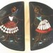 Reserved For Susan--------------------------Mid Century Modernist Hula Hoop Girls Dishes Italy
