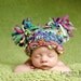 NEWBORN Photography Prop - Baby Knit Hat - Twin Prop