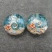Lampwork beads 1037 Sprees (2) Ocean Waters