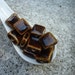 12 Brown Square Loose Beads