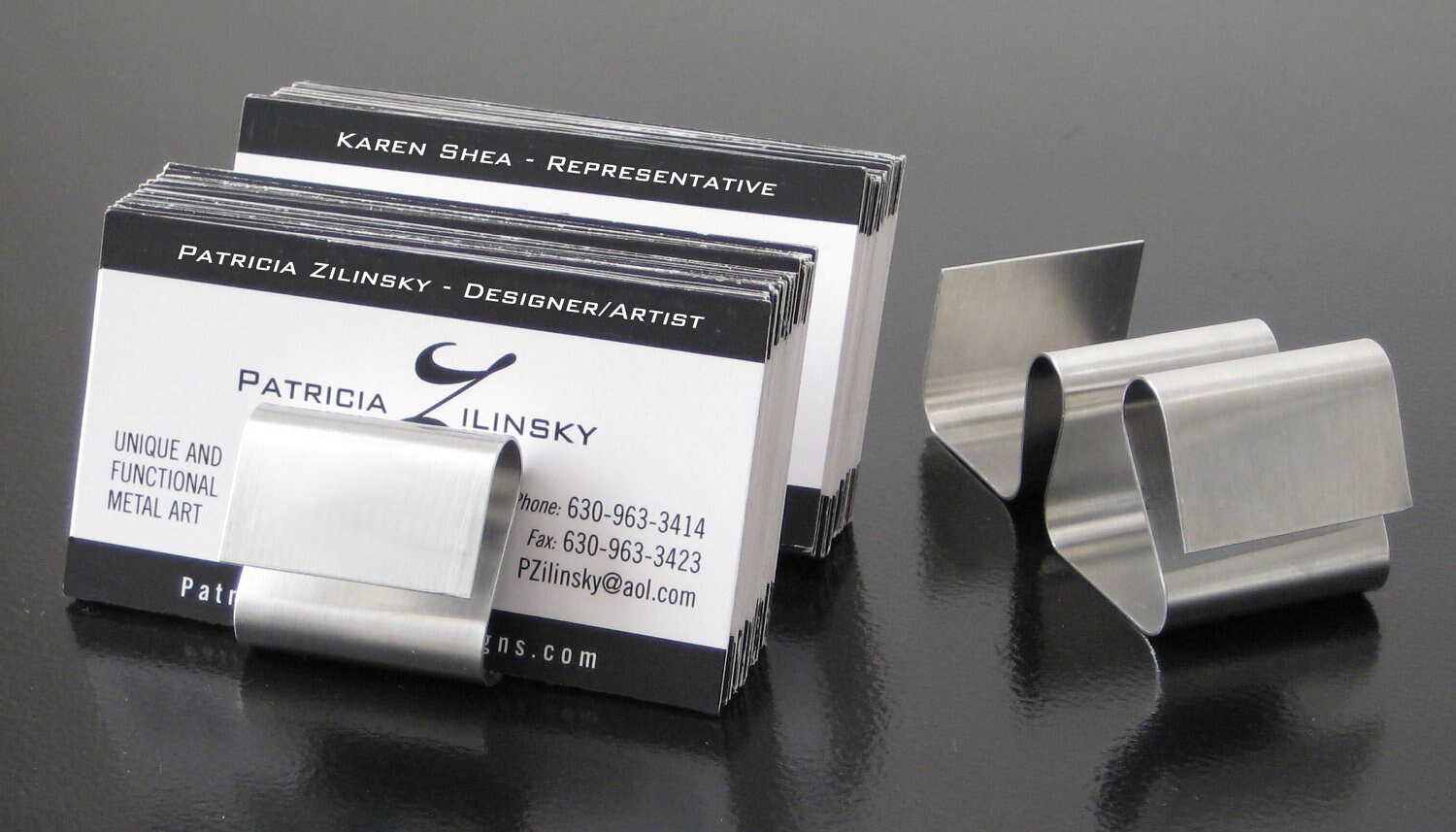 Double Business Card Holder