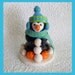 Petey Penguin Figurine he has a terra cotta pot body base