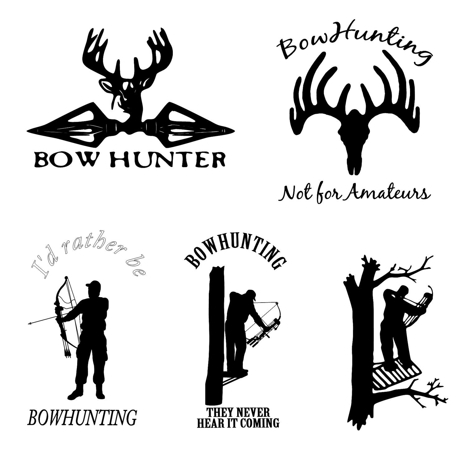 Bow Hunting Decals by CreativeVinylByVerna on Etsy