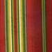 Striped Jacquard Fabric Sample Remnant - Red Green Yellow Stripes - Home Decor Upholstery - 26 x 21 in