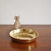 Vintage brass dish with pineapple