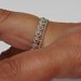 Sterling silver daisy chain stackable wedding rings & silver dotted band, flower girl ring, stack ring daisy, engagement ring daisy