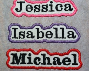 Personalized Embroidered Iron On Name Patch