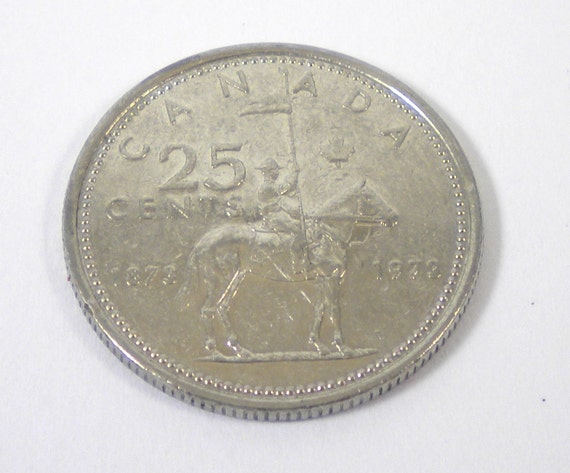 SALE Circulated 1973 Canadian RCMP Mountie Quarter