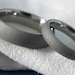 Titanium Ring SET, Sandblasted, Gray Wedding Bands