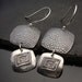 All That's Silver - Sterling Silver Earrings with Hand Drawn Design