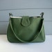 Organic Purse - Eco Friendly - Green Handbag with Evelyn Print Lining - The Jacksonville