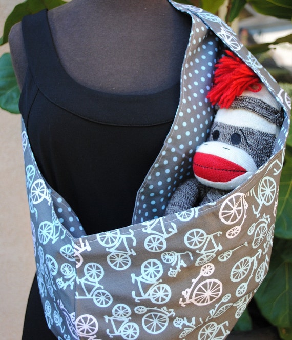 Reversible Baby Sling in Bicycle Fabric by Michael by OzzieandIris