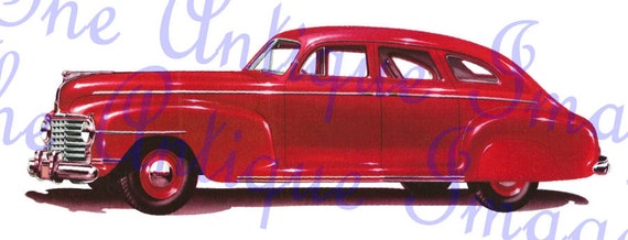 Digital Car Printable Clip Art Instant Download by theantiqueimage