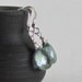 Moss Aquamarine Earrings - March Birthstone