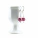 Disco Ball Earrings, Rose Pink Sterling Silver Dangle Earrings, Handmade Swarovski Crystal Jewelry, Celebrity Style Jewelry